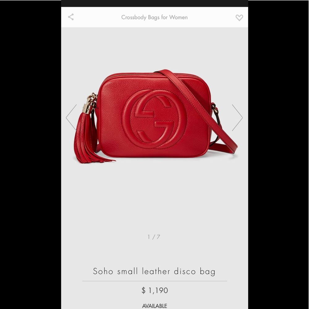 Red Gucci Camera Bag